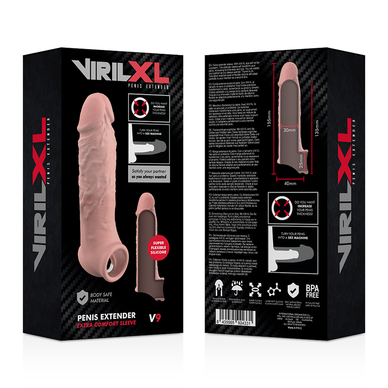 Virilxl Liquid Silicone V9 Natural Penis Extension