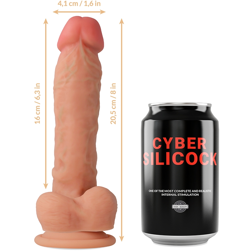 Cyber Silicock Strap-On Magnus Liquid Silicone With 3 Rings Free 20.5 Cm -O- 4.1 Cm