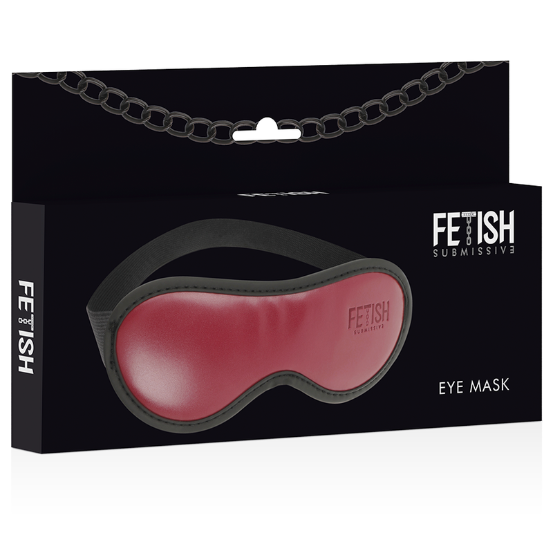 Fetish Submissive Dark Room Vegan Leather Mask With Neoprene Lining