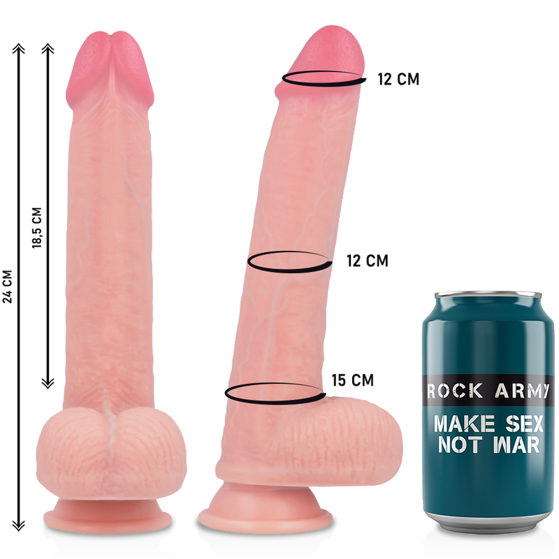 Rock Army Rockarmy - Arn S + Liquid Silicone Dildo Premium Kingcobra 24 Cm -O- 4.77 Cm