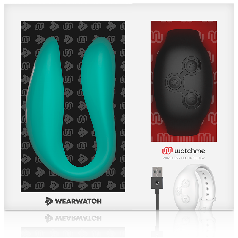 Wearwatch Dual Technology Vibrator Watchme Aquamarine / Jet