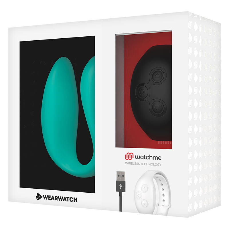 Wearwatch Dual Technology Vibrator Watchme Aquamarine / Jet