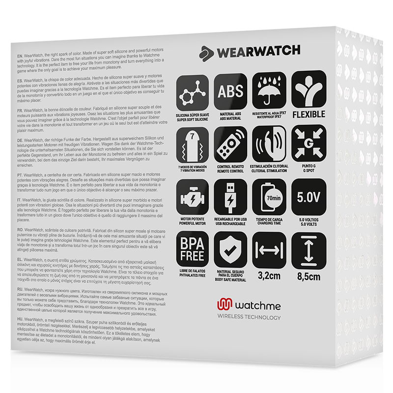 Wearwatch Dual Technology Vibrator Watchme Aquamarine / Jet