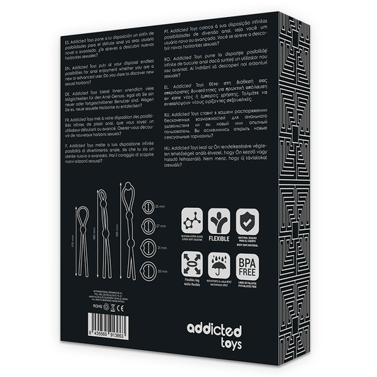 Addicted Toys Flexible Silicone Cock Ring Set 7 Pieces