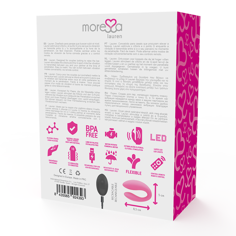 Moressa Lauren Remote Control Stimulator For Couples