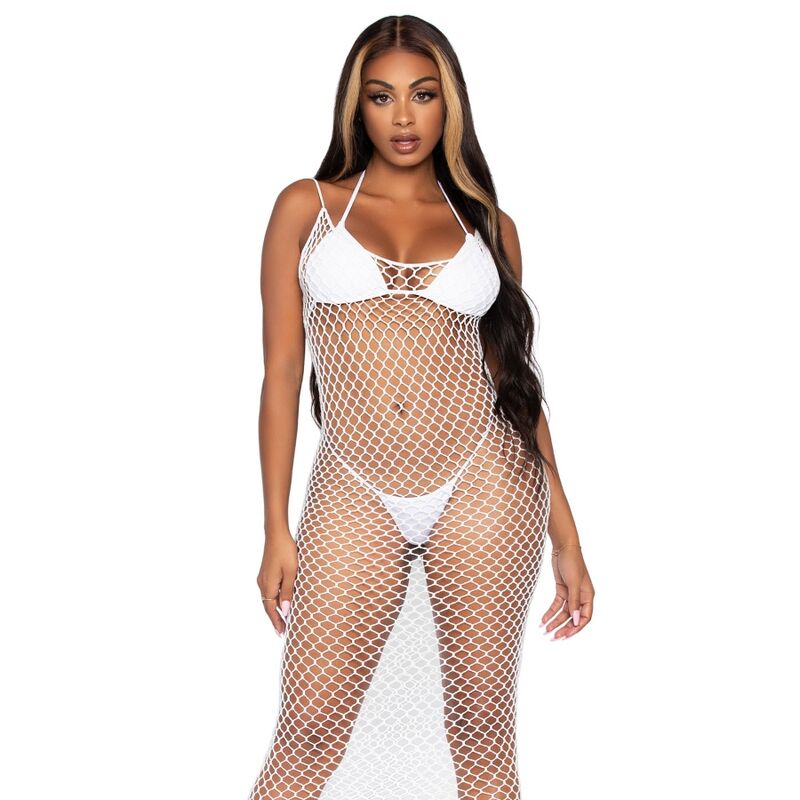 Leg Avenue Accessories Leg Avenue - Woven Twist Net Maxi Dress One Size