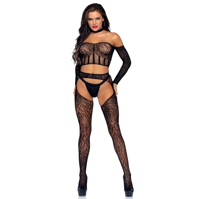 Leg Avenue Bodystockings Leg Avenue - Three Pieces Set One Size