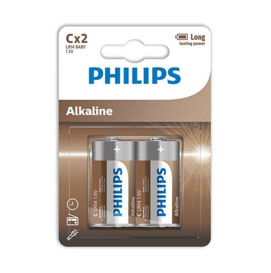 Phillips Philips - Alkaline Batteries C Lr14 Blister*2