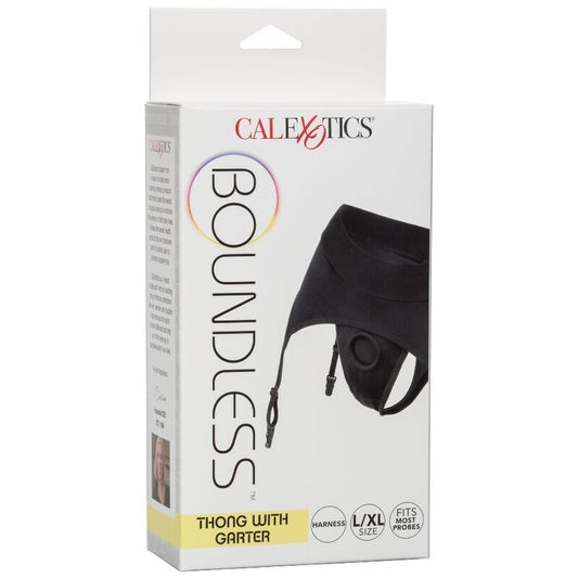 Calexotics Boundless Thong With Garter S/M