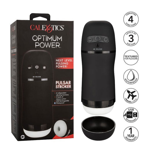 Calexotics Optimum Power Stroker Vibrating And Suction Functions