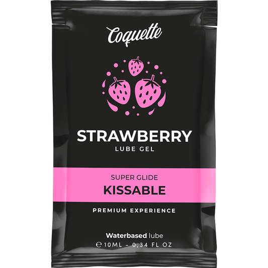 Coquette Cosmetics Coquette Chic Desire - Strawberry Water Based Kissable Lubricant Pocket 10 Ml