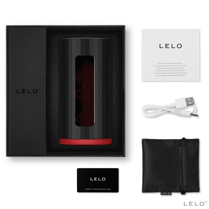 Lelo F1S V2 Masturbator With Sdk Technology Red - Black
