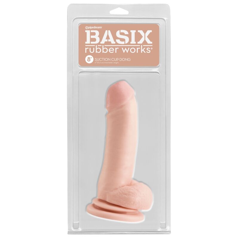 Basix Natural Suction Jelly Penis 18 Cm