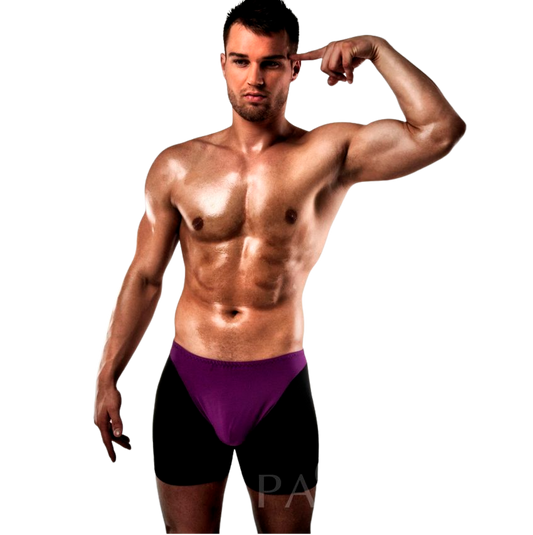 Passion Men Passion - Boxer 009 Lilac/Black Erotic Lingerie S/M