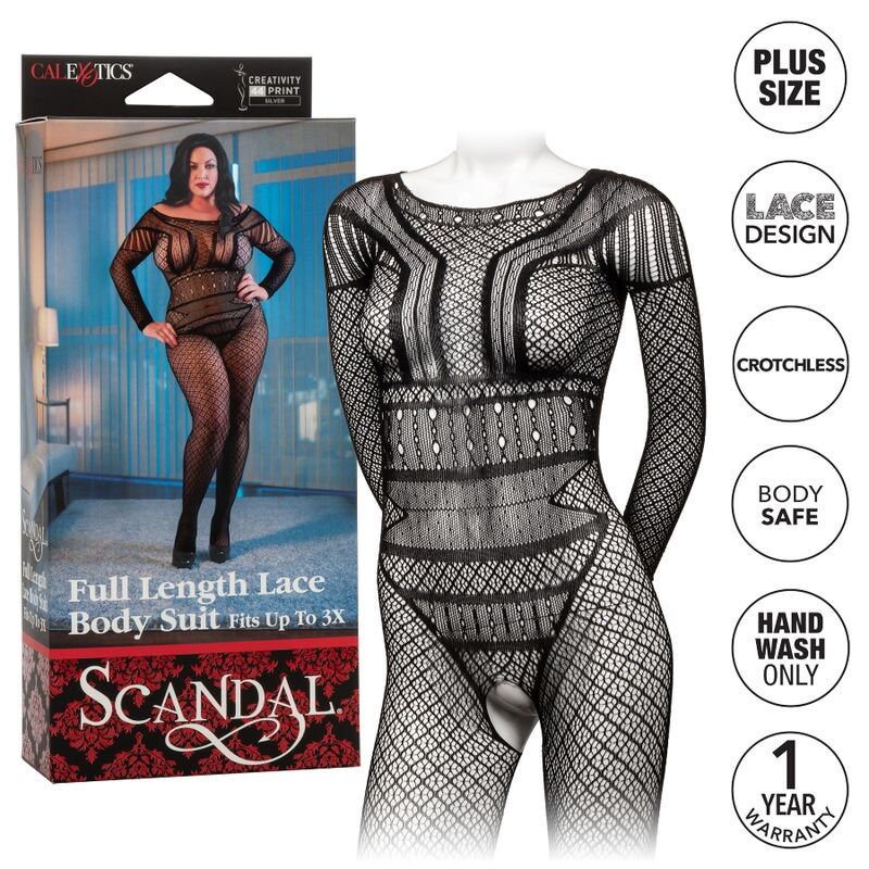 Calexotics Lace Body Suit Plus Size
