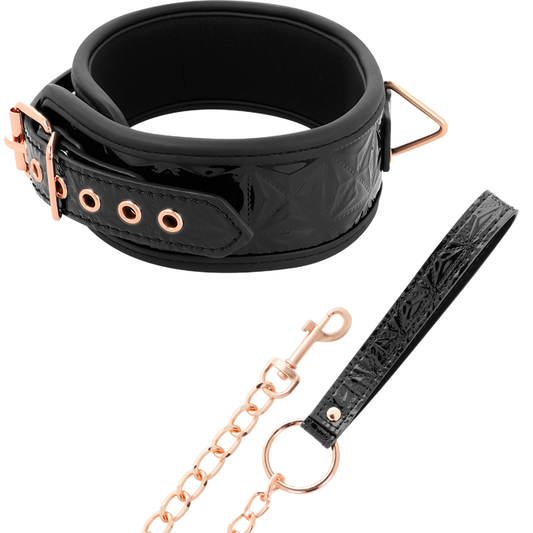 Begme Black Edition Begme - Black Edition Premium Vegan Leather Collar With Neoprene Lining
