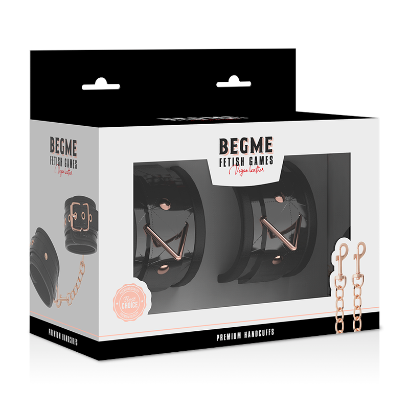 Begme Black Edition Begme -  Black Edition Premium Handcuffs With Neoprene Lining