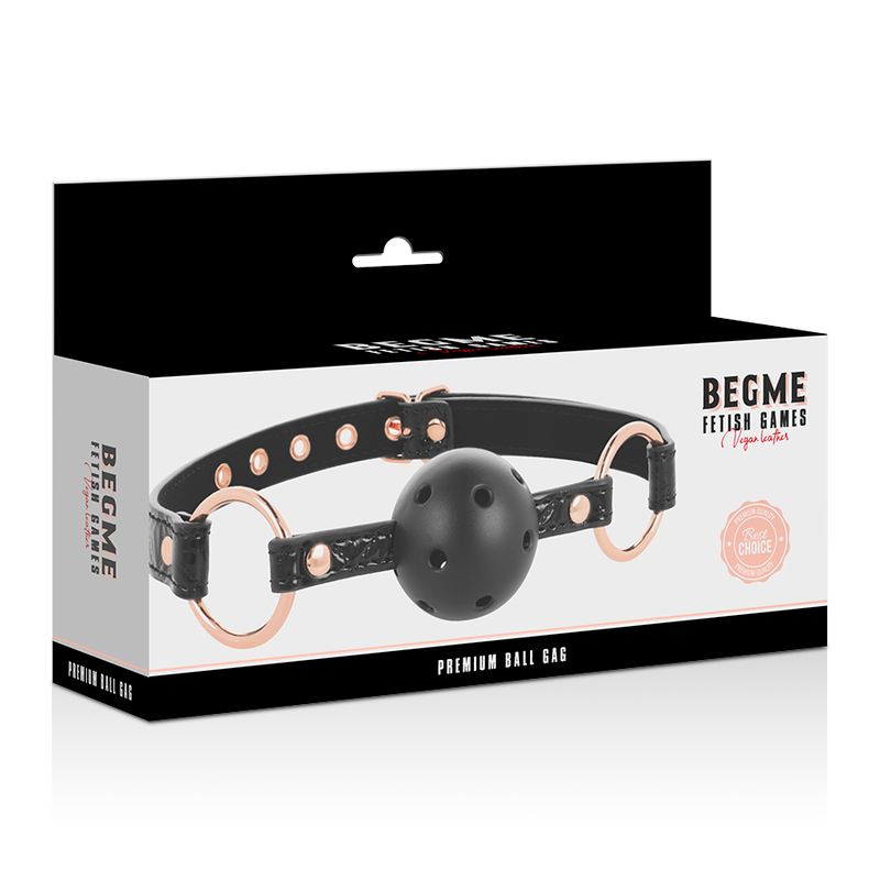 Begme Black Edition Begme - Black Edition Ball Gag Vegan Leather