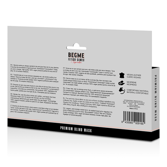 Begme Red Edition Begme - Red Edition Premium Blind Mask With Neoprene Lining