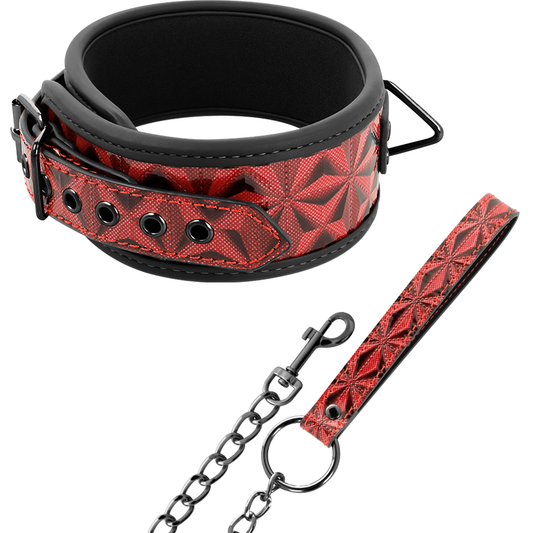 Begme Red Edition Begme - Red Edition Premium Vegan Leather Collar With Neoprene Lining