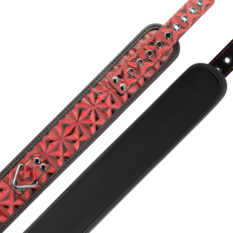 Begme Red Edition Begme - Red Edition Premium Vegan Leather Collar With Neoprene Lining
