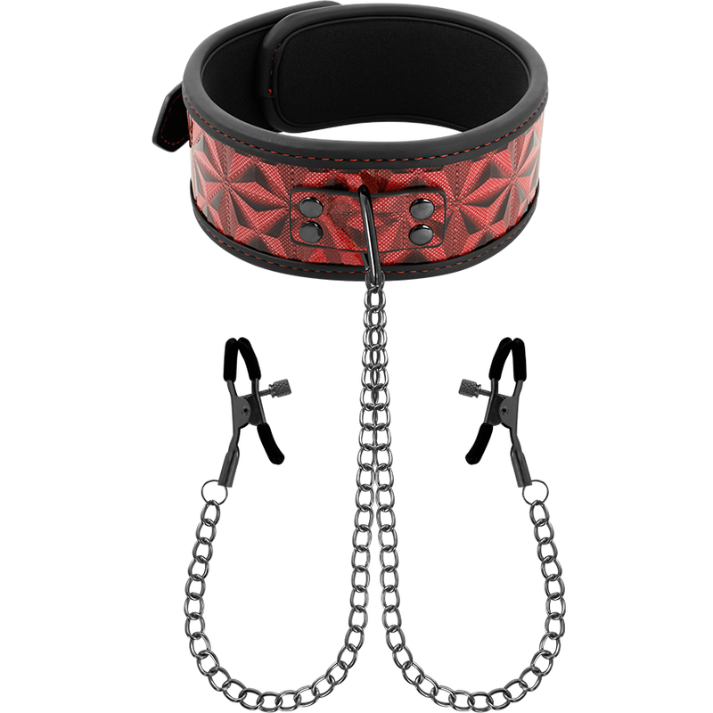 Begme Red Edition Begme - Red Edition Collar With Nipple Clamps With Neoprene Lining