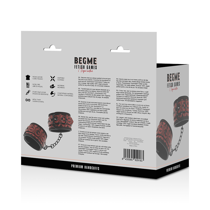 Begme Red Edition Begme - Red Edition Premium Handcuffs With Neoprene Lining