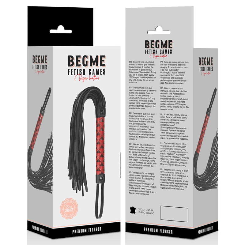Begme Red Edition Begme - Red Edition Vegan Leather Flogger