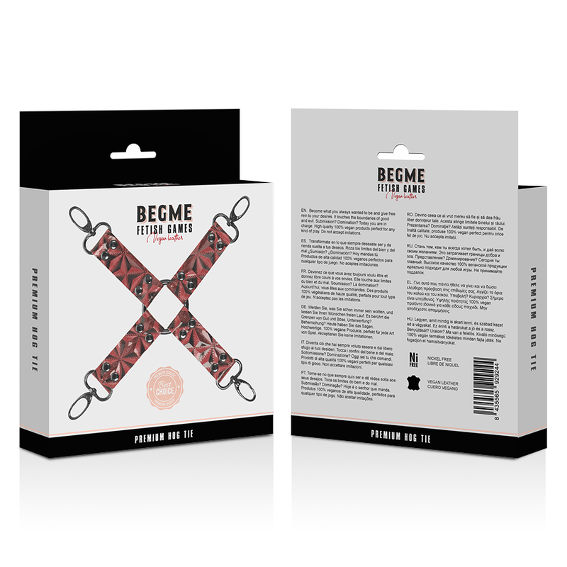 Begme Red Edition Begme - Red Edition Premium Vegan Leather Hog Tie