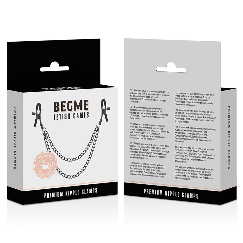 Begme Red Edition Begme - Red Edition Nipple Clips With Chain