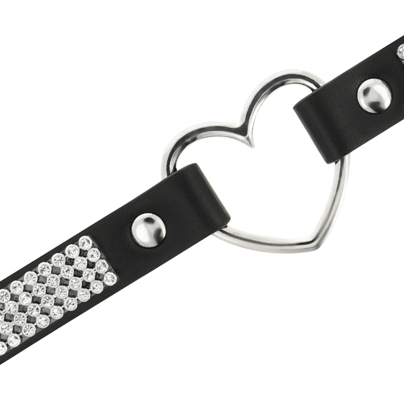 Coquette Accessories Coquette Chic Desire - Vegan Leather Choker With Heart