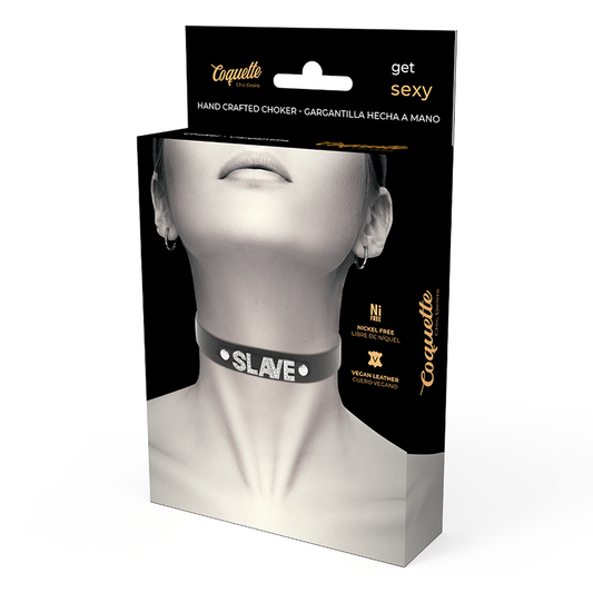 Coquette Accessories Coquette Chic Desire - Slave Vegan Leather Choker