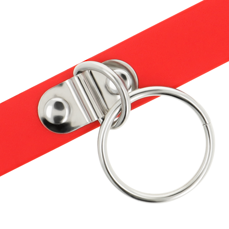 Coquette Accessories Coquette Chic Desire - Red Vegan Leather Necklace Woman Fetish Accessory