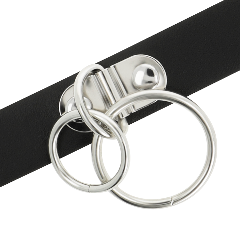 Coquette Accessories Coquette Chic Desire - Double Ring Vegan Leather Choker