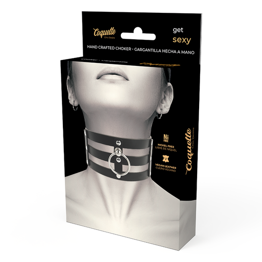 Coquette Accessories Coquette Chic Desire - Fetish Style Vegan Leather Choker