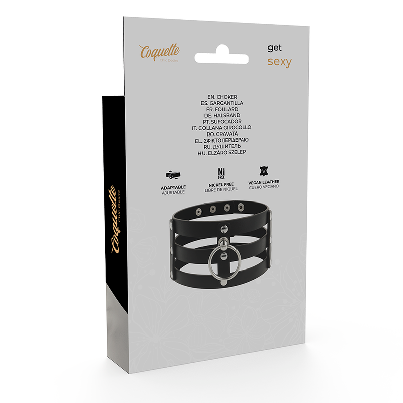 Coquette Accessories Coquette Chic Desire - Fetish Style Vegan Leather Choker