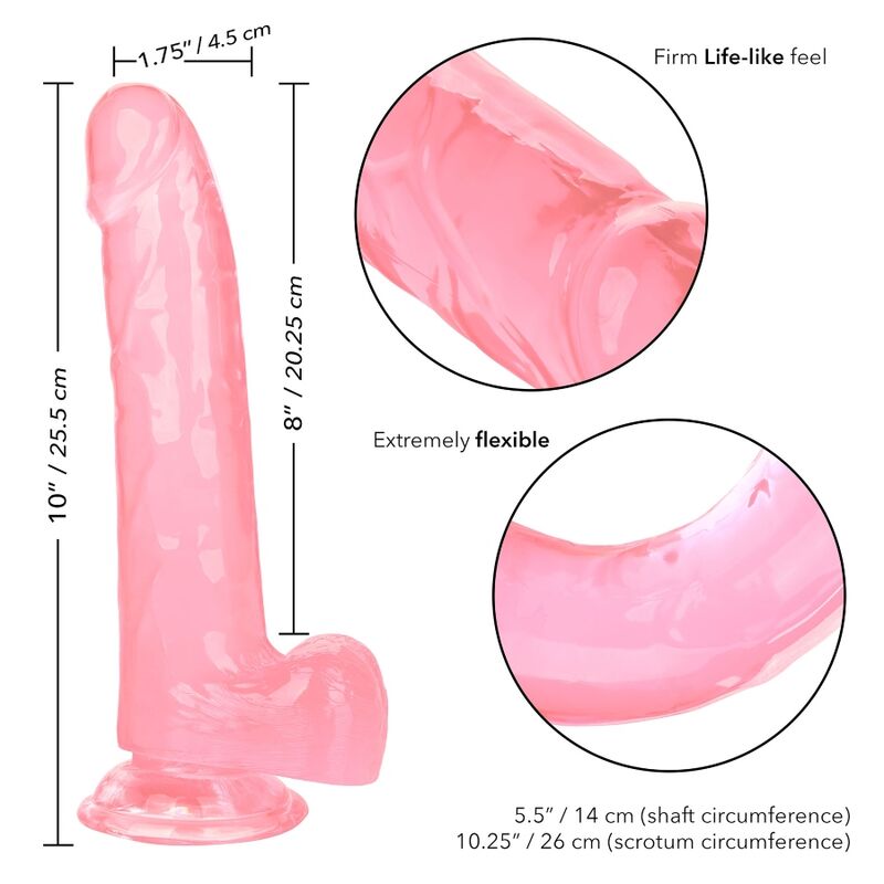 Calexotics Size Queen Dildo Pink 20.3 Cm