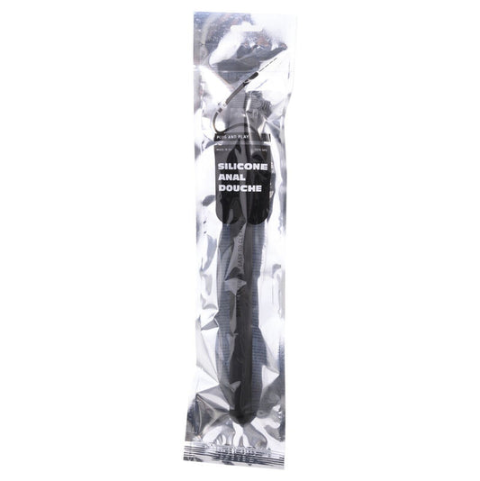All Black Shower Anal Hinchable Silicone 27 Cm