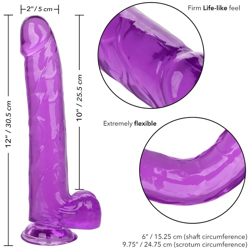 Calexotics Size Queen Dildo Purple 25.5 Cm