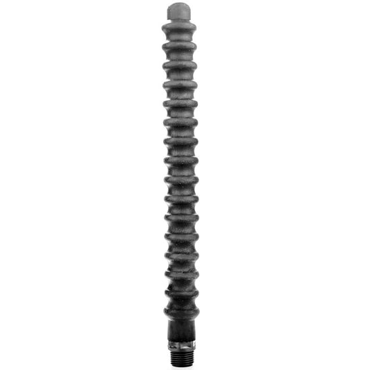 All Black Mega Ripple Shower Anal Silicone 28.5 Cm