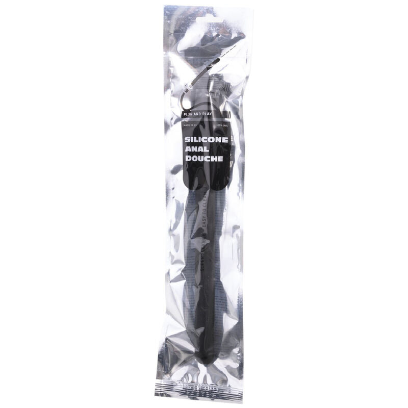 All Black Mega Ripple Shower Anal Silicone 28.5 Cm