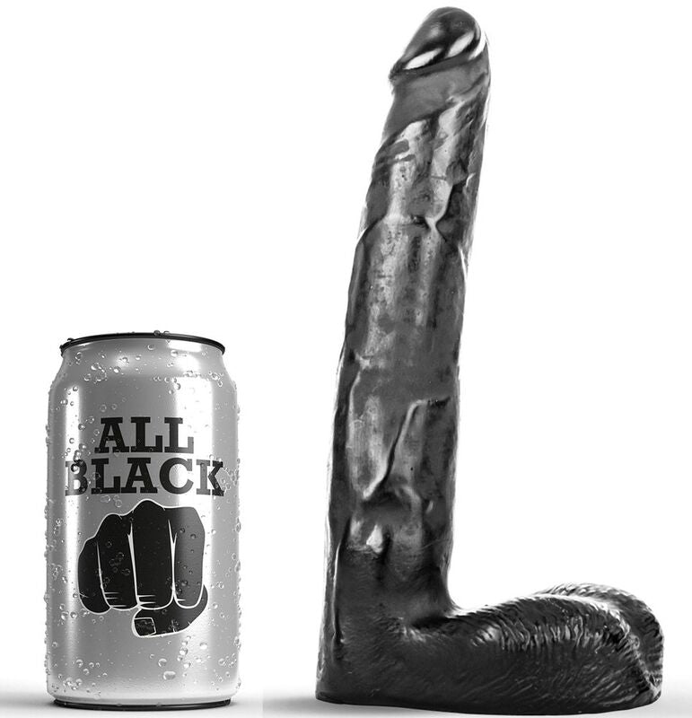 All Black Dildo Realistic 21 Cm