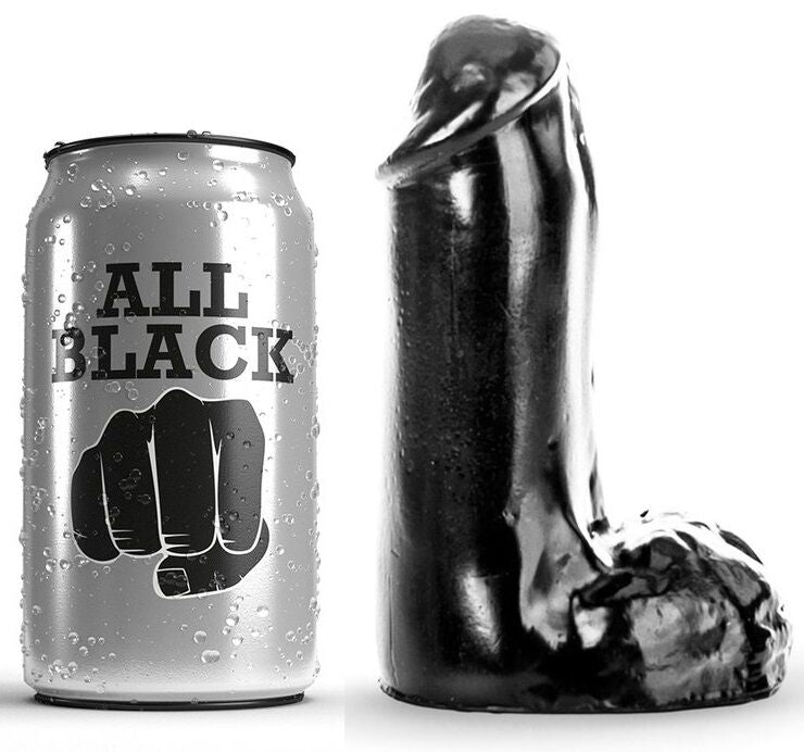 All Black Dildo Realistic 13 Cm
