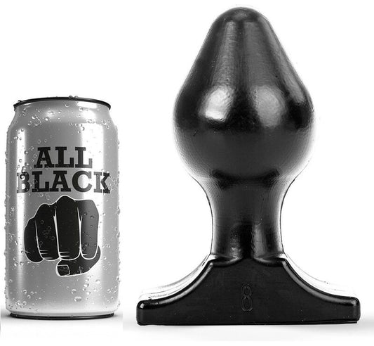 All Black Anal Plug 16X8 Cm