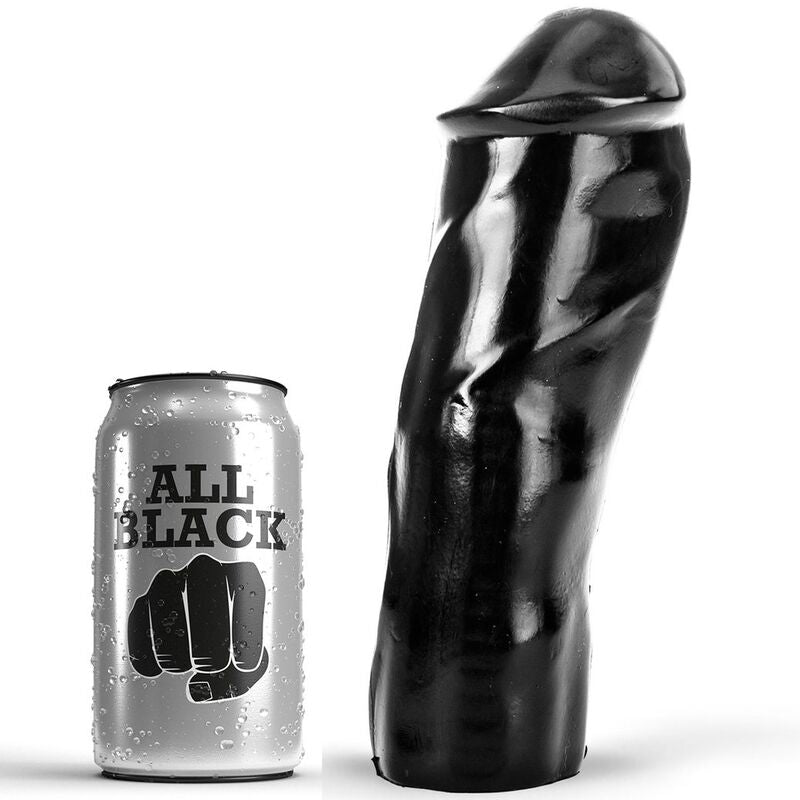 All Black Dildo Realistic 20 Cm
