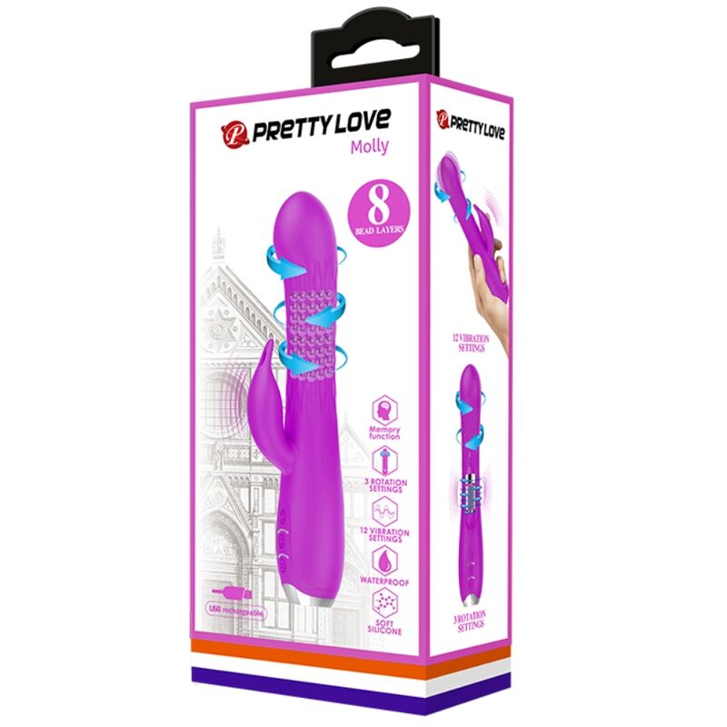 Pretty Love Molly Vibrator With Rechargeable Rotation
