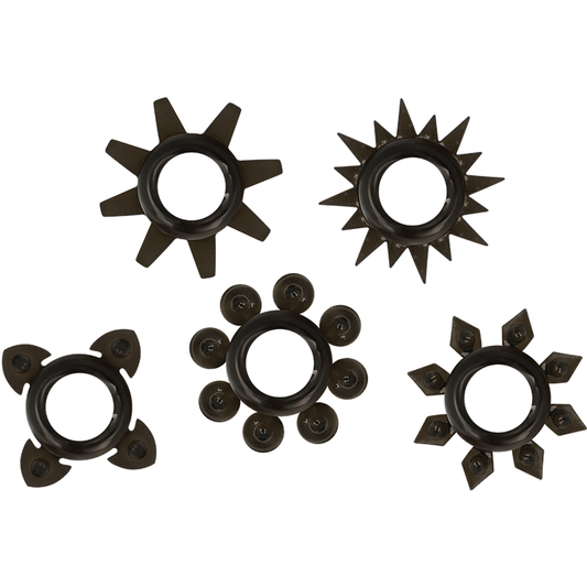 Ohmama Set Of 5 Silicone Testicle And Penis Rings