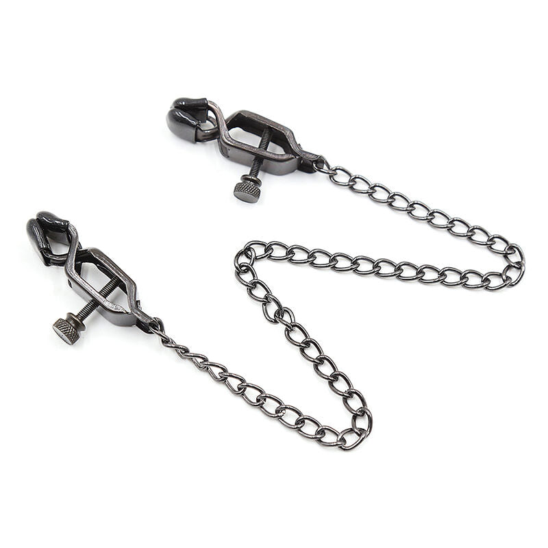 Ohmama Fetish Metal Clamps With Black Chain