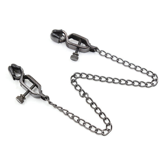 Ohmama Fetish Metal Clamps With Black Chain