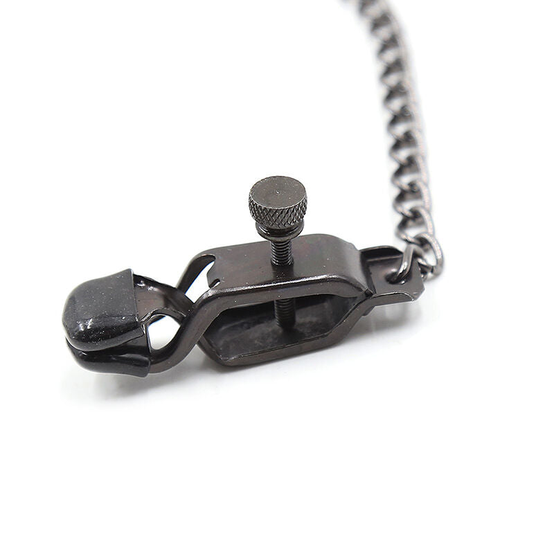 Ohmama Fetish Metal Clamps With Black Chain